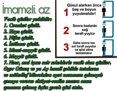 Müstəhəb qüsüllar.