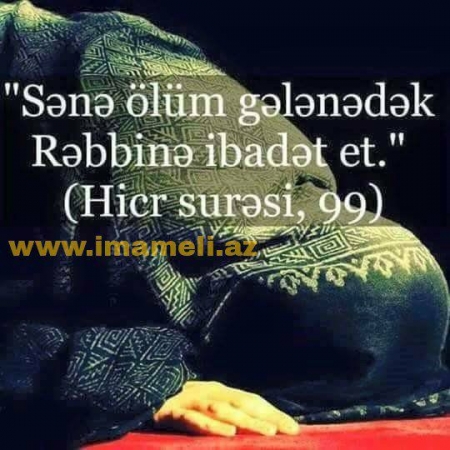 Namaz qılmağın 29 mükafatı.